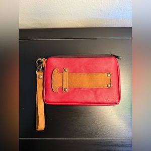 NWOT! Love41 Handle Clutch Purse in RED!